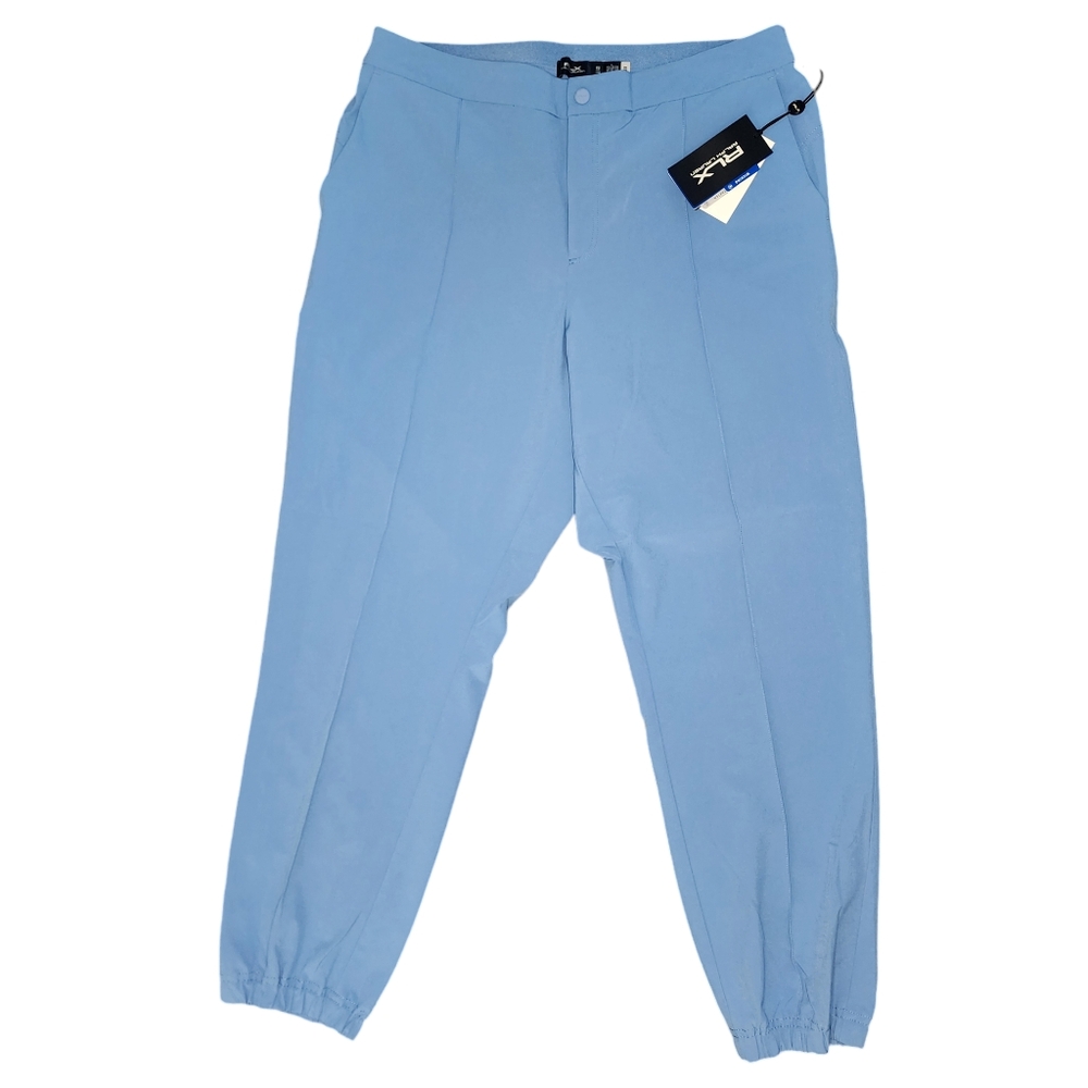 NEW RLX Ralph Lauren Womens‎ Large Powder Blue Jogger Ankle 4way Stretch